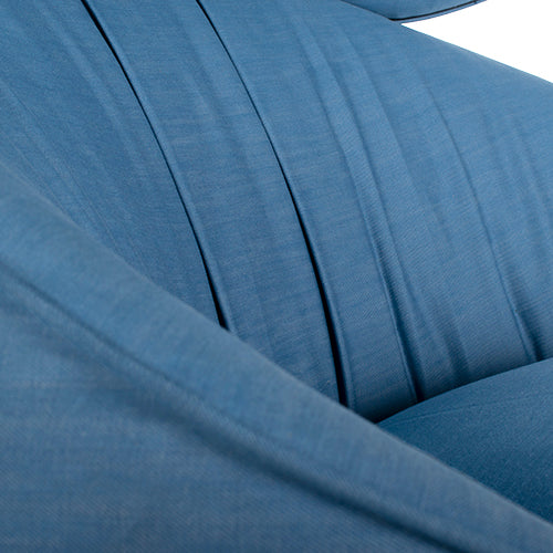 Moooi Hana fauteuil hoge rug denim blauw