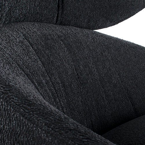 Moooi Hana fauteuil hoge rug donderkblauw