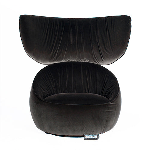 Moooi hana armchair wingback swivel bruin