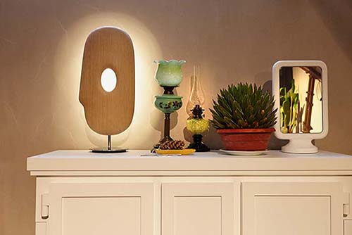Moooi Mask Lamp Natural Oak white wash