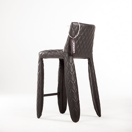 Moooi Monster Barstool Low zwart leder