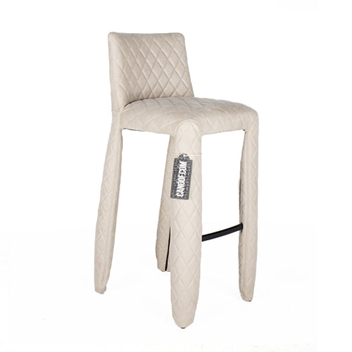 Moooi Monster barkruk hoog zilver