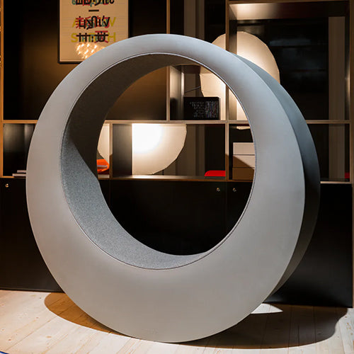 Moooi O Rocker gestoffeerd chair grijs