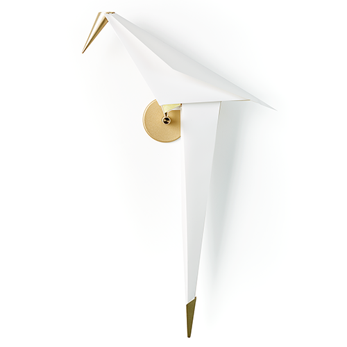 Moooi perch wall recessed lamp goud wit