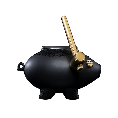 Moooi Delft Blue black edition vaas Piggy