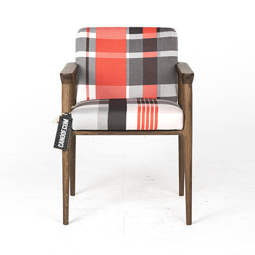 Moooi zio stoel tartanic rood grijs wit