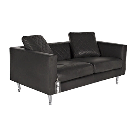 Moooi boutique double seater bank zwart leder