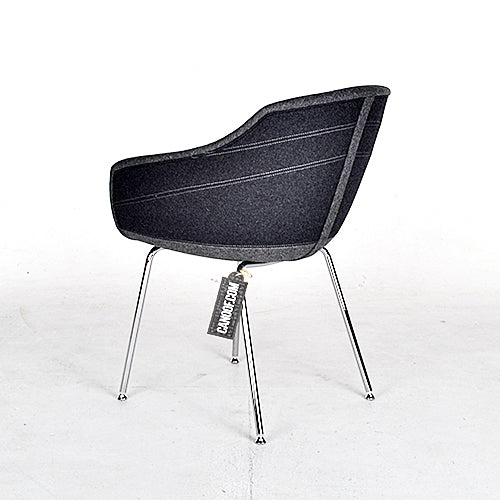 moooi canal chair antraciet grijs