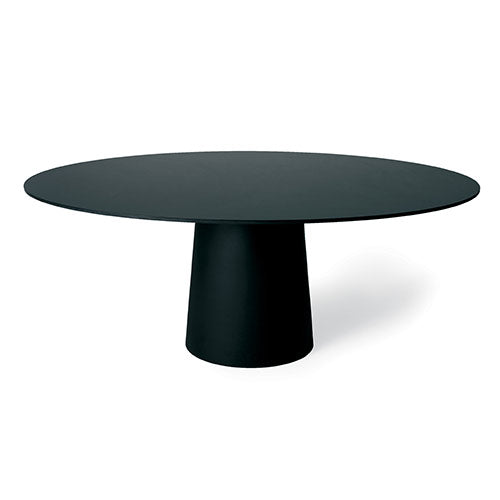 moooi container table zwart rond