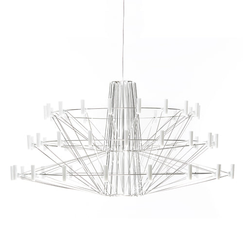 moooi coppelia lamp chroom wit