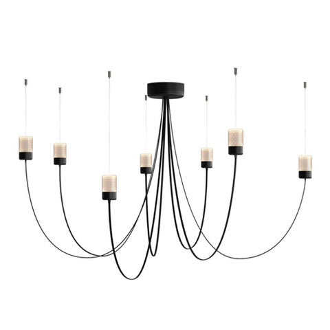 Moooi gravity chandelier 7 hanglamp zwart