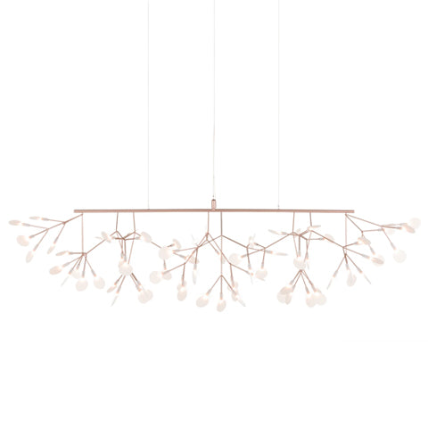 Heracleum linear hanglamp koper
