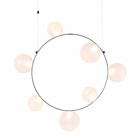Hubble Bubble frosted 7 hanglamp wit