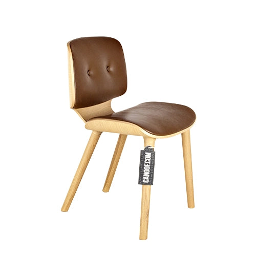 Moooi Nut stoel bruin naturel frame