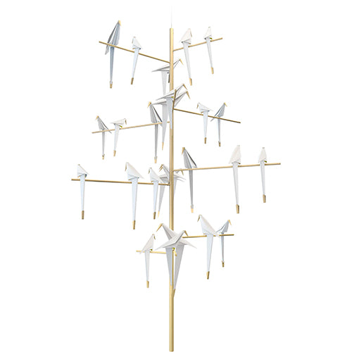 Moooi Perch light Tree hanglamp wit goud