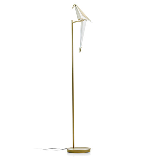 moooi perch vloerlamp wit goud