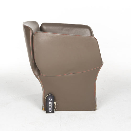 Moroso Bloomy Armchair bruin leder