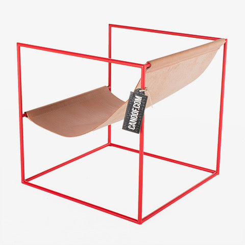 Muller van severen solo seat fauteuil rood