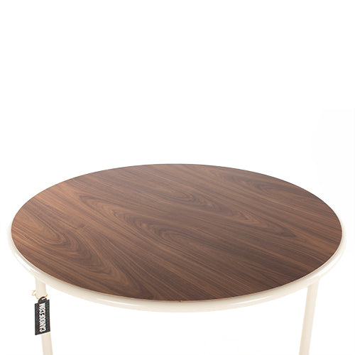 Muller van severen wooden tafel notenhout beige
