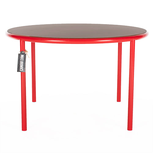 Muller van severen wooden table notenhout rood