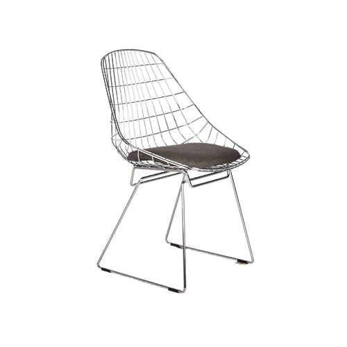 Pastoe Wire chair chroom donkerbruin