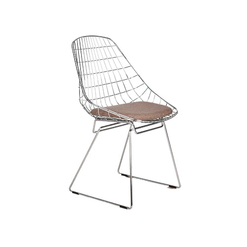 Pastoe Wire chair chroom lichtbruin