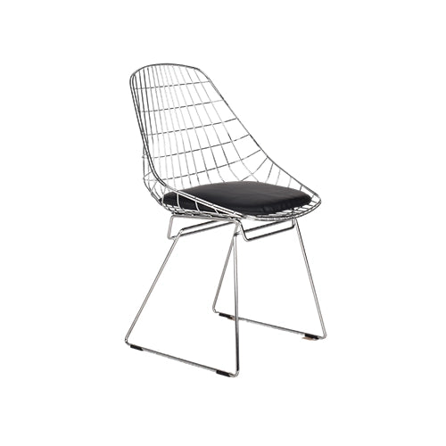 Pastoe Wire Chair chroom zwart