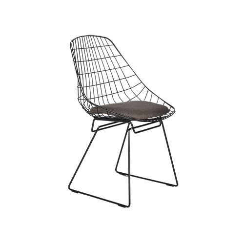 Pastoe Wire chair zwart donkerbruin