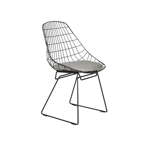 Pastoe Wire chair zwart lichtgrijs