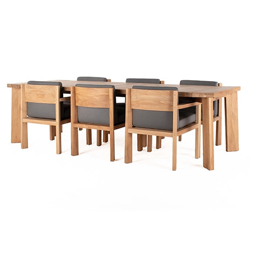 Piet Boon Timme tafel en stoelen grijs