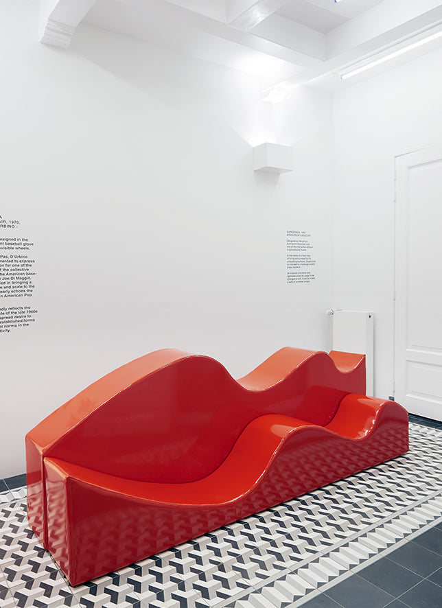 Poltronova Superonda bank rood
