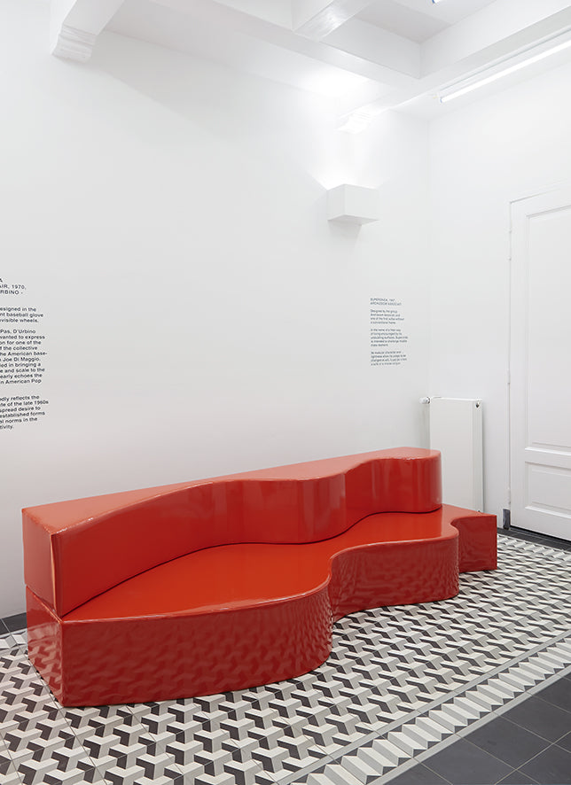 Poltronova Superonda bank rood