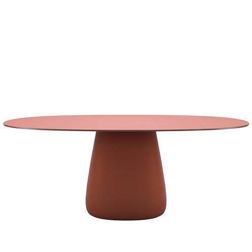 Qeeboo Cobble tafel HPL 190 terracotta