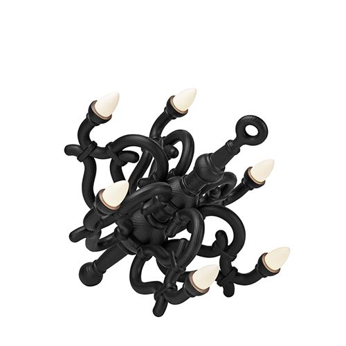 qeeboo fallen chandelier zwart