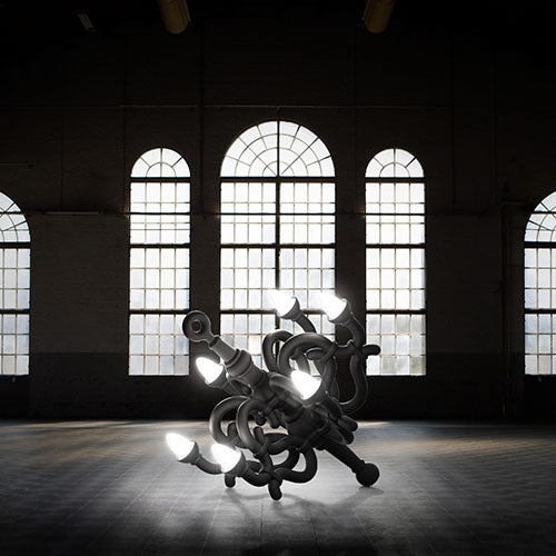 Qeeboo Fallen Chandelier XL lamp zwart