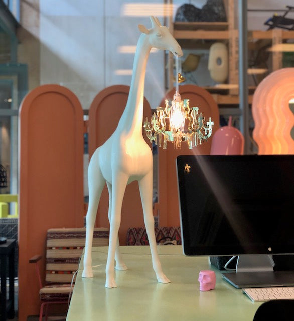 qeeboo giraffe lamp wit