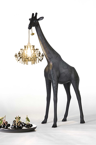 qeeboo giraffe lamp zwart