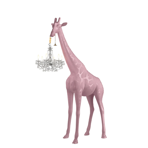 Qeeboo Giraffe roze outdoor