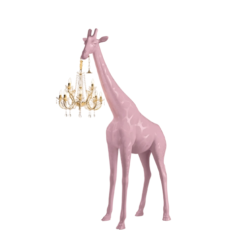 Qeeboo Giraffe roze indoor