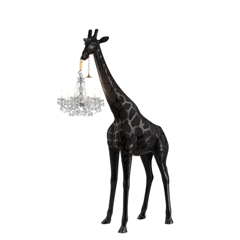 Qeeboo Giraffe zwart outdoor