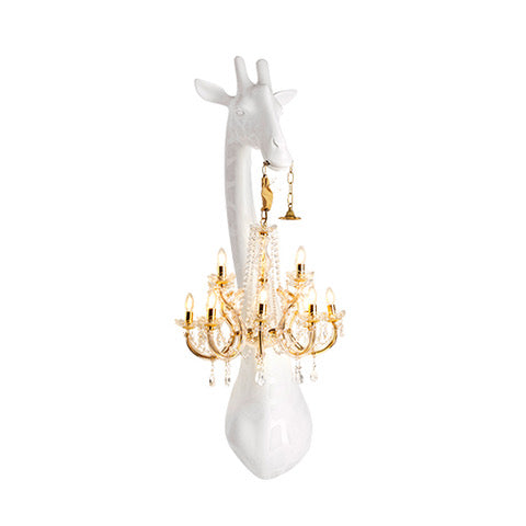 Qeeboo Giraffe wandlamp wit