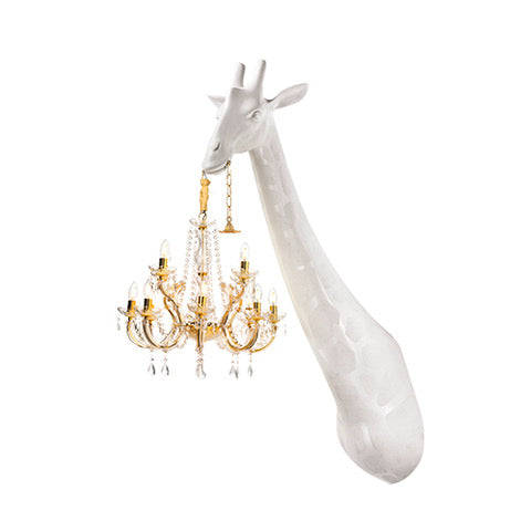 Qeeboo Giraffe wandlamp wit