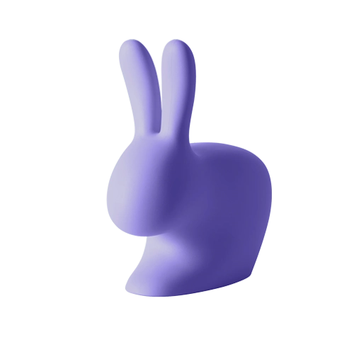 Qeeboo rabbit baby blauw/paars