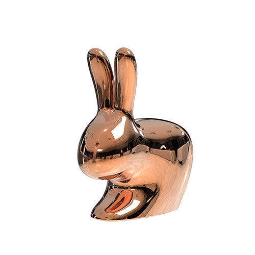 qeeboo rabbit chair boekenstandaard koper kleurig