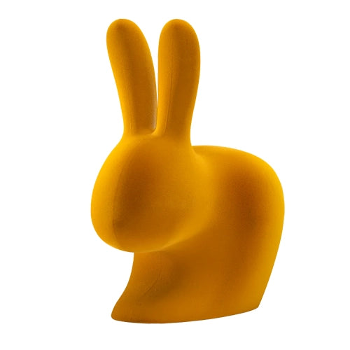 Qeeboo Rabbit chair geel dark gold velvet