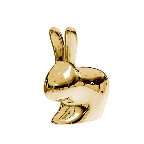 qeeboo rabbit chair goud