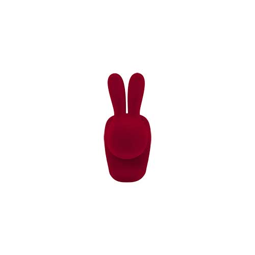Qeeboo Rabbit XS velvet rood