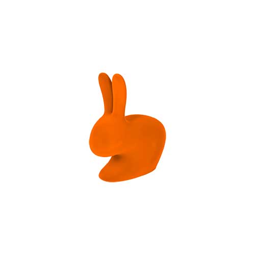 Qeeboo Rabbit XS Velvet oranje