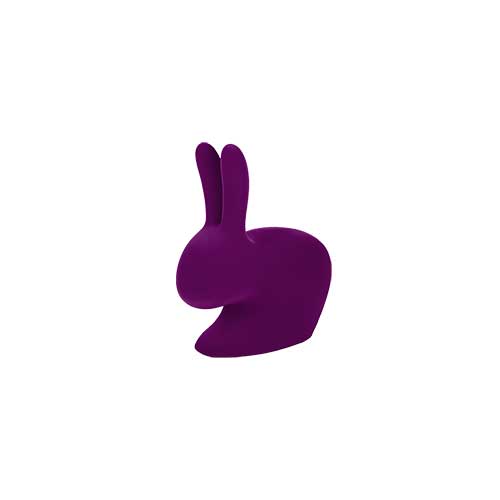 qeeboo rabbit XS boekenstandard velvet paars