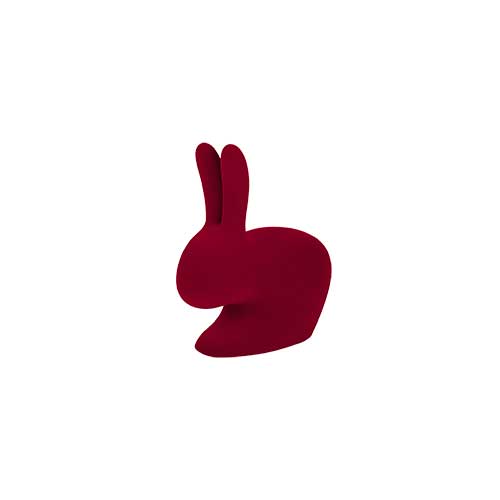 qeeboo rabbit xs velvet paars